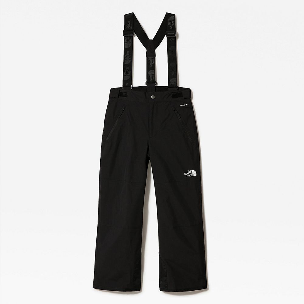 The North Face Pants Youth Australia - The North Face Snow Quest Suspender Plus Ski Black / White Sk